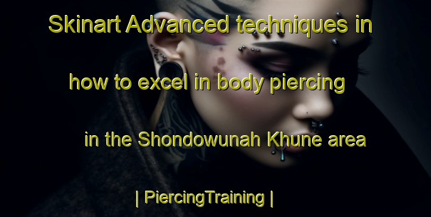 Skinart Advanced techniques in how to excel in body piercing in the Shondowunah Khune area | PiercingTraining | PiercingClasses | SkinartTraining-Afghanistan